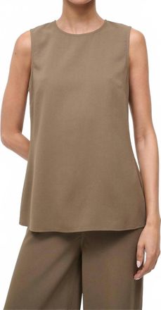 Staud Bronte Sleeveless Top In Truffle