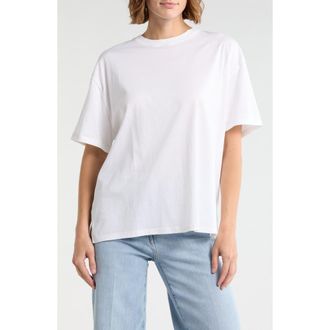 Frame Denim The Plus One Pima Cotton T-Shirt in White at Nordstrom Rack, Size X-Small/small