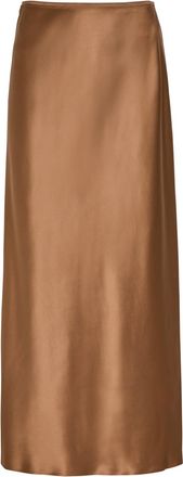 Joseph Isaak Silk Midi Slip Skirt - Rust - 44 (UK16 / XL)