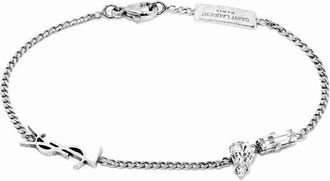 Saint Laurent Cassandre Charm Bracelet