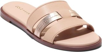 Cole Haan Flynn Slotted Leather Slide Sandal