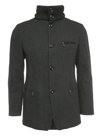 Emporio Armani single-breasted coat - Grey