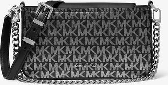 Michael Kors Bryant Small Metallic Signature Logo Convertible Pochette