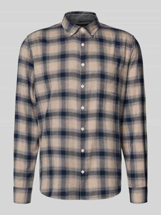 Maerz MAERZ Muenchen Freizeithemd mit Knopfleiste in Blau, Gr&ouml;&szlig;e 41/42