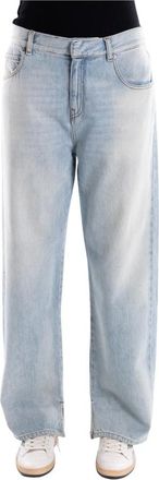 Pinko Pinko, Jeans, Dames, Blauw, W30, Katoen, Lovely Loose Jeans