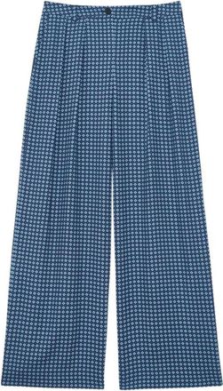 Ines De La Fressange Dames, Broeken, Blauw, Maat: XL Viscose