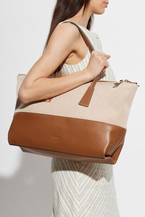 Furla Olivia Large Shopper Bag, Womens, Beige