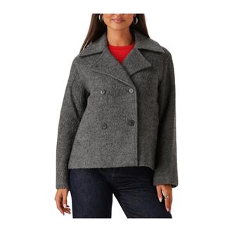 Selected Slfalma Boucle Lano Jas - Dames - Blazers - Grijs - S - Wol - Jassen