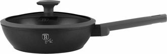Berlinger Haus Sart&eacute;n Honda De Titanio Con Tapa 24cm Berlinger Haus Antracita Bh-8122