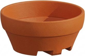 Monacis Jarr&oacute;n Xxl De Dise&ntilde;o, &Oslash;120 Mm, H60 Mm, En Pol&iacute;mero De Terracota, Para &Aacute;rboles Y Plantas Grandes, Apto Para Interiores Y Exteriores
