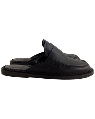 Marni Womens Leather Loafer Mule (Authentic Pre-Loved)