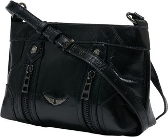 Zadig&Voltaire Womens Crossbody Bag Black Calfskin