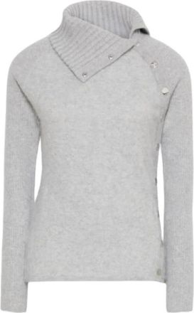 Sportmax Spxboa Trui - Dames - Ronde hals truien - Grijs - M - Wol - Truien & Vesten