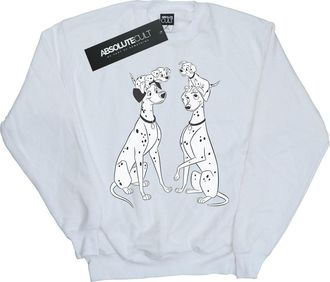 Disney Dames/Dames 101 Dalmati&euml;rs Familie Sweatshirt (Wit)