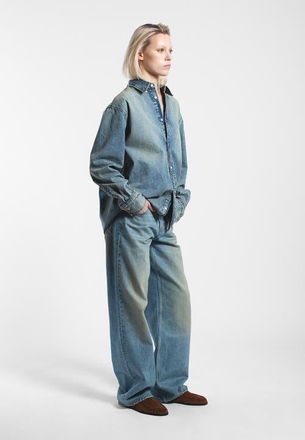 Dr. Denim Hill Low Relaxed Jeans in Stream Sky Aged at Nordstrom, Size 28