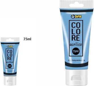 Trade Shop Trade Shop - Set 6 Pz Pittura Acrilica Vernice Confezione Colore Acquamarina Tubo 75 Ml 07502