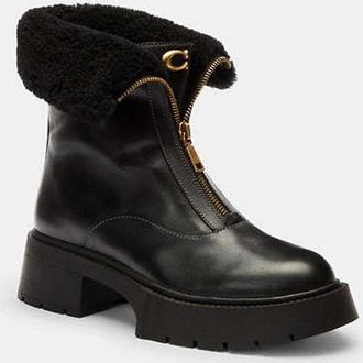 Coach Leah Platform Zip Bootie