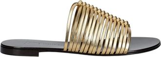 Giuseppe Zanotti Schoenen, Dames, Geel, 38 EU, Leer, Nuvoroll Slide