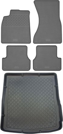 OEM Juego De Alfombrillas De Goma Para Coche Y Maletero Para Audi A6 C7 Avant Kombi (5 Puertas) De Septiembre De 2011 A Agosto De 2018