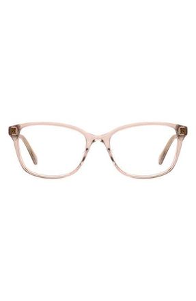 Kate Spade New York reilly 55mm rectangular reading glasses in Pink at Nordstrom