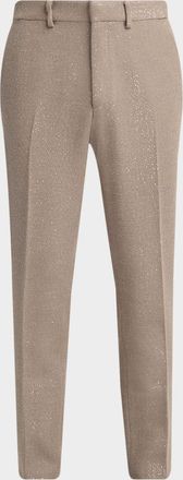 Tom Ford Men & apos;s Sequin Boucle Flat-Front Pants