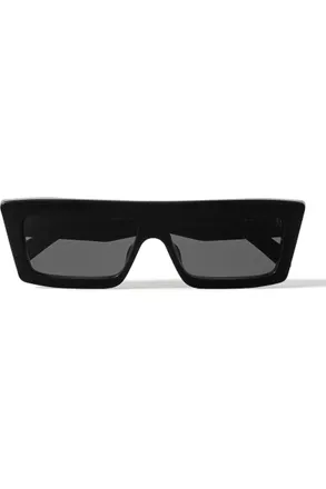 Celine CELINE Monochrome 02 Rectangle-Frame Acetate Sunglasses