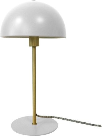 Leitmotiv Leitmotiv L&aacute;mpara De Sobremesa Bonnet Blanco Dorado Vintage 39 Cm
