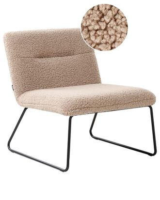 Beliani Sill&oacute;n Boucl&eacute; Beige