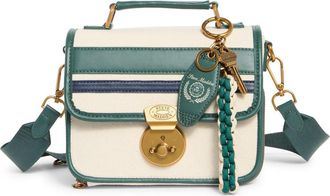 Steve Madden Brinley Canvas Crossbody Bag in Canvas/Military Green/Navy at Nordstrom Rack