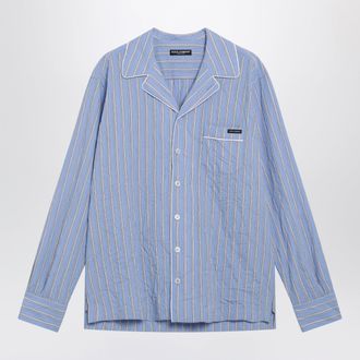 Dolce & Gabbana Vanity striped froiss&eacute; shirt in multicolour