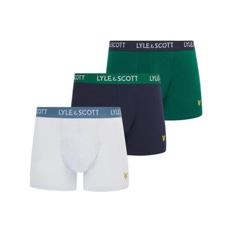 Lyle & Scott Barclay-boxershorts voor heren (set van 3) (Blauw/Groen)