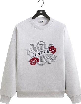 Kith Kith Just Us Crewneck Light Heather Grey KHM034207-002