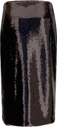 Tom Ford Womens Blue Silk Midi Skirt