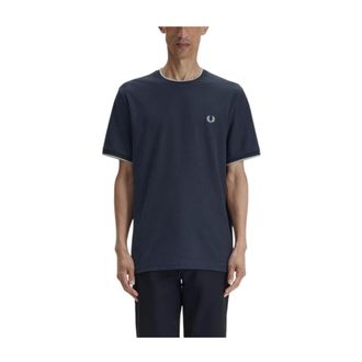Fred Perry T-Shirts, male, Blue, Size: XL T-Shirts