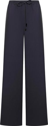 Max Mara Wide Trousers In Washed Silk