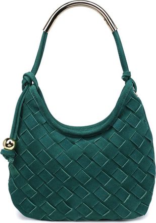 Moda Luxe Woven Leather Shoulder Bag in Green at Nordstrom Rack