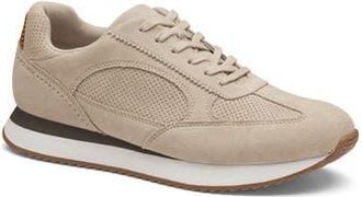 Johnston & Murphy Chase Perforated Sneaker in Beige Suede at Nordstrom Rack, Size 11.5