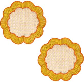 Coro Cora Breezy Placemat - Set of 2 in Yellow/orange at Nordstrom