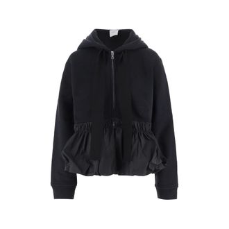 Patou Ruffled Zip-up Hoodie