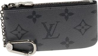 Louis Vuitton Pre-owned Monogram Eclipse Reverse Pochette Cl&eacute; porta chiavi e portamonete 2 in 1 - - Pre-owned - Uomo - Grigio - ONE SIZE