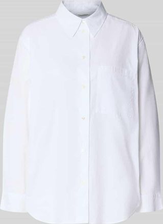 Marc O'Polo Oversized Hemdbluse aus reiner Baumwolle in Weiss, Gr&ouml;&szlig;e 38