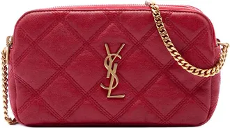 Saint Laurent Pre-owned Saint Laurent Mini Quilted Lambskin Becky Double Zip Crossbody Ladies OSOO4DZMGKA1ZBII