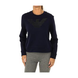 Armani Jeans Lange mouw witte Jersey - Dames - Sweatshirts - Blauw - XL - Katoen - Hoodies & sweatvesten