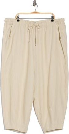 Max Studio Drawstring Lantern Pants in Natural at Nordstrom Rack, Size 2X