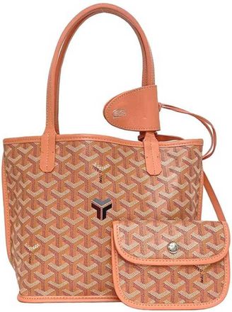 Goyard Canvas Leather Tote Bag (Pre-Owned)