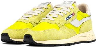 Autry Reelwind Low Sneaker in Yellow/White at Nordstrom, Size 10Us
