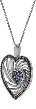 LuvMyJewelry Nalina Sterling Silver 0.08 Ct Diamond Heart Pendant in 925 Sterling Silver at Nordstrom