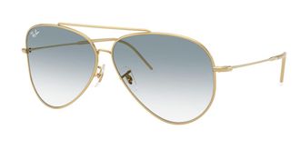 Ray-Ban RBR0101S Aviator Reverse 001/79 Mens Sunglasses Gold Size 59