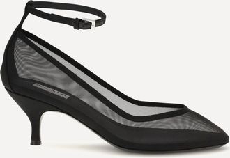 Alaia Nude Mesh Pumps Female 41