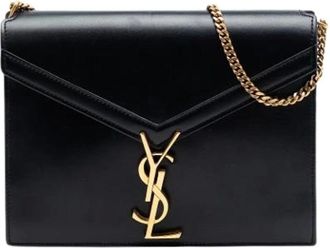 Saint Laurent Pre-owned Cross Body Bags, female, Black, Size: ONE SIZE Pre-owned Cassandra